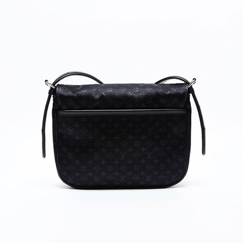 LOUIS VUITTON 2002 Monogram Comte de Fay Musette Shoulder Bag black WS20548