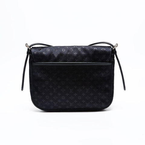 LOUIS VUITTON 2002 Monogram Comte de Fay Musette Shoulder Bag black WS20549