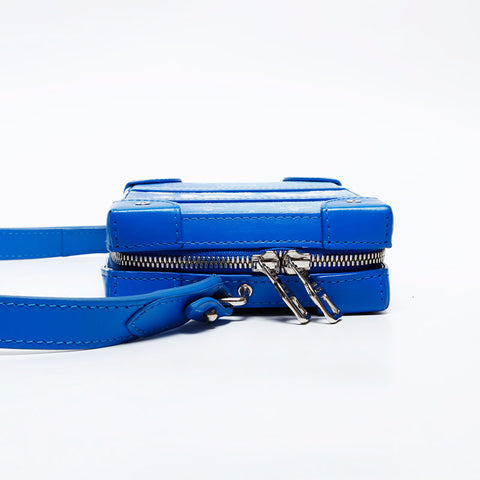 LOUIS VUITTON 2020 Monogram LV Clouds Soft Trunk Wallet Shoulder Bag blue WS20551