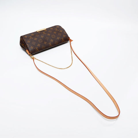 LOUIS VUITTON 2013 Monogram Favorite MM Shoulder Bag Brown WS20552