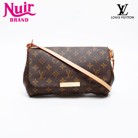 LOUIS VUITTON 2013 Monogram Favorite MM Shoulder Bag Brown WS20552