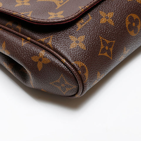 LOUIS VUITTON 2013 Monogram Favorite MM Shoulder Bag Brown WS20552