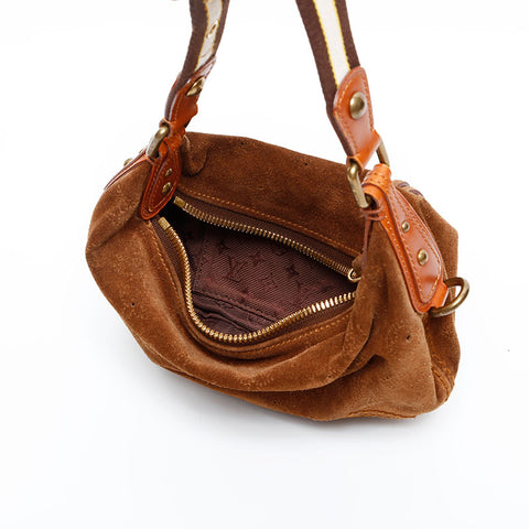 LOUIS VUITTON 2006 Monogram Mahina Onata PM Shoulder Bag Brown WS20554