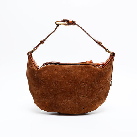 LOUIS VUITTON 2006 Monogram Mahina Onata PM Shoulder Bag Brown WS20554