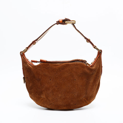 LOUIS VUITTON 2006 Monogram Mahina Onata PM Shoulder Bag Brown WS20554