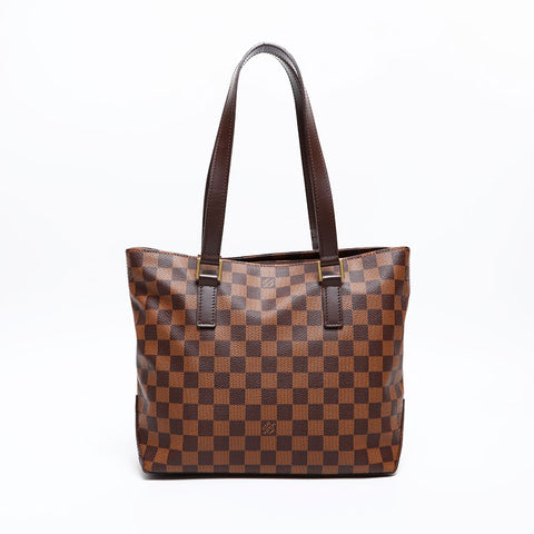 LOUIS VUITTON 2004 Damier Cava Piano Shoulder Bag Brown WS20555