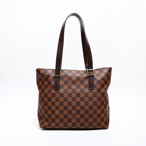 LOUIS VUITTON 2004 Damier Cava Piano Shoulder Bag Brown WS20555
