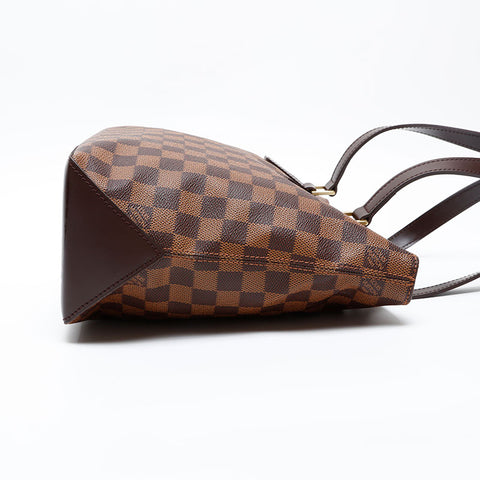 LOUIS VUITTON 2004 Damier Cava Piano Shoulder Bag Brown WS20555