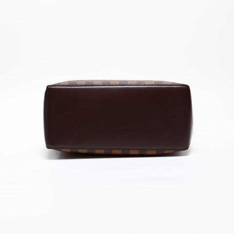LOUIS VUITTON 2004 Damier Cava Piano Shoulder Bag Brown WS20555
