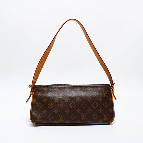 LOUIS VUITTON Monogram Viva Cite MM Shoulder Bag Brown WS20556
