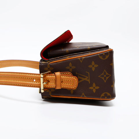 LOUIS VUITTON Monogram Viva Cite MM Shoulder Bag Brown WS20556