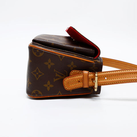 LOUIS VUITTON Monogram Viva Cite MM Shoulder Bag Brown WS20556