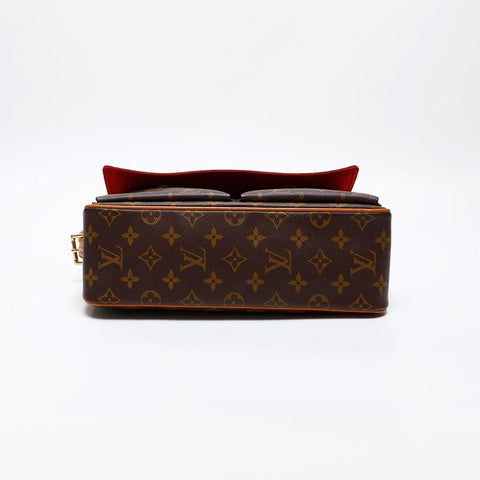 LOUIS VUITTON Monogram Viva Cite MM Shoulder Bag Brown WS20556