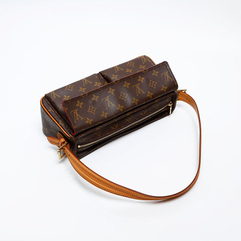 LOUIS VUITTON Monogram Viva Cite MM Shoulder Bag Brown WS20556