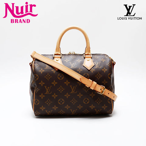 LOUIS VUITTON Monogram Speedy Bandouliere 25 Handbag Brown WS20557