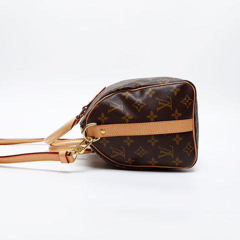 LOUIS VUITTON Monogram Speedy Bandouliere 25 Handbag Brown WS20557