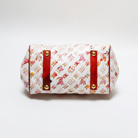 LOUIS VUITTON 2006 Monogram Watercolor Speedy 30 Handbag white WS20560