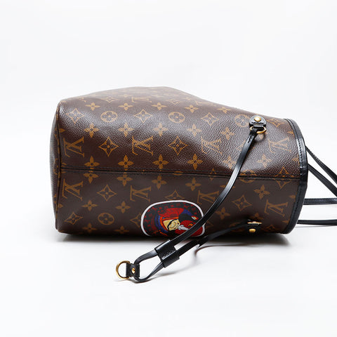 LOUIS VUITTON 2017 Monogram Kansai Yamamoto Neverfull MM Tote Bag Brown WS20561