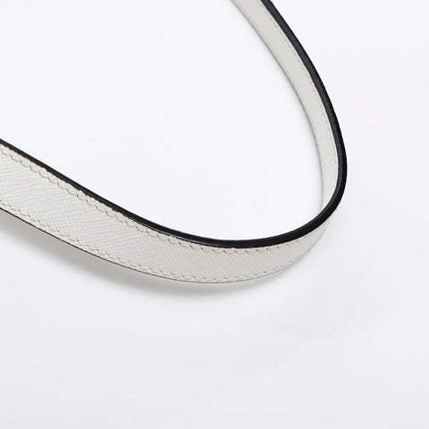 PRADA Safiano Shoulder Bag white WS20565