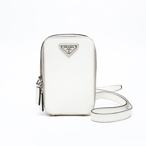 プラダ PRADA サフィアーノ ショルダーバッグ ホワイト WS20565