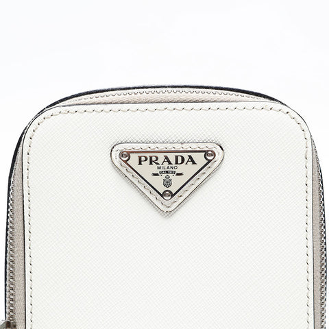 PRADA Safiano Shoulder Bag white WS20565