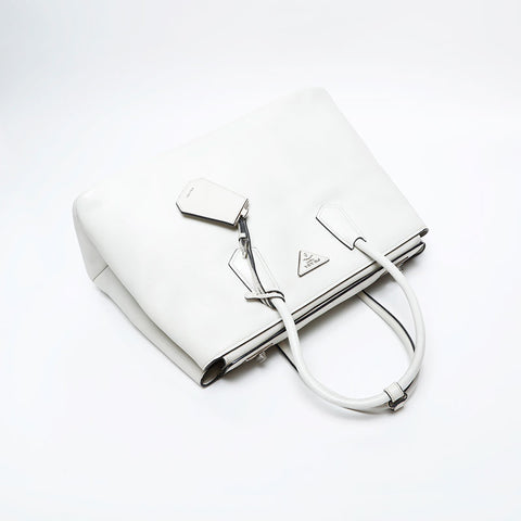 PRADA Safiano Tote Bag white WS20567