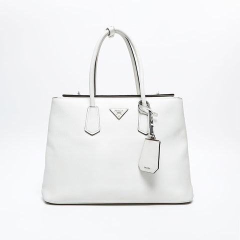 PRADA Safiano Tote Bag white WS20567