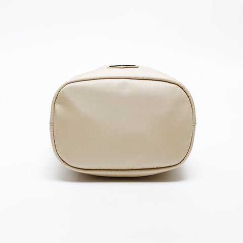 PRADA Re-Nylon Drawstring Bag Handbag beige WS20568