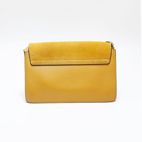 Chloe Leather Fae Shoulder Bag yellow WS20570