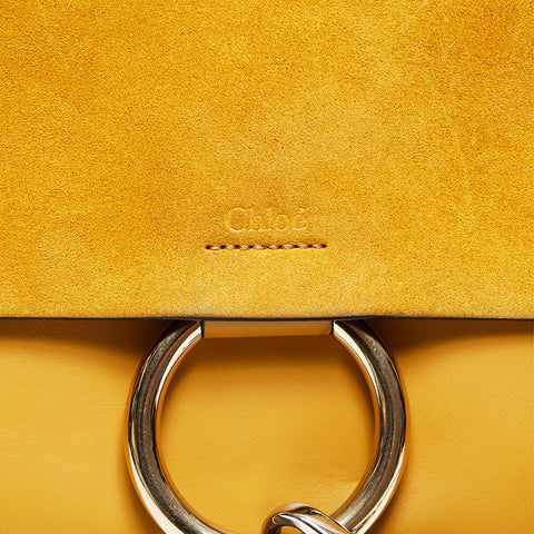 Chloe Leather Fae Shoulder Bag yellow WS20570