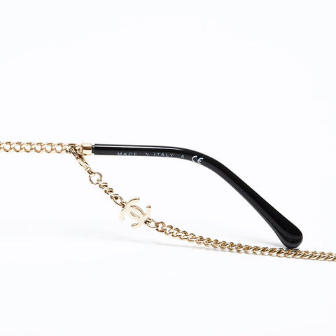 CHANEL Chain sunglasses black WS20573