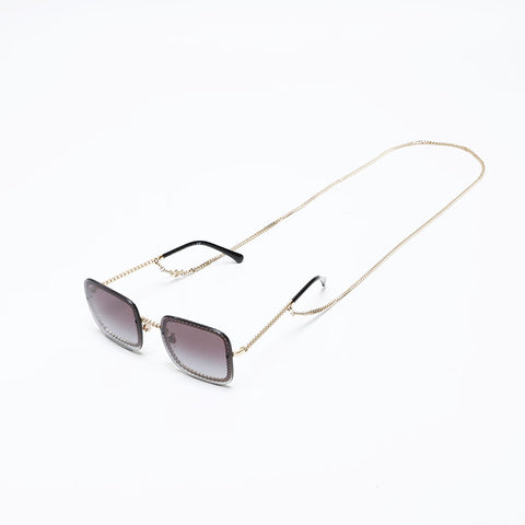 CHANEL Chain sunglasses black WS20573