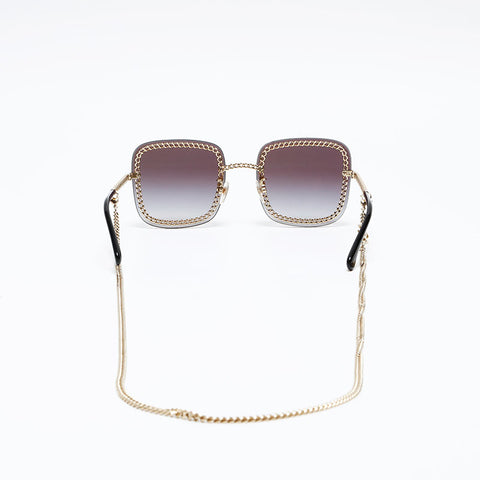 CHANEL Chain sunglasses black WS20573