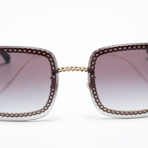 CHANEL Chain sunglasses black WS20573