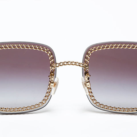 CHANEL Chain sunglasses black WS20573