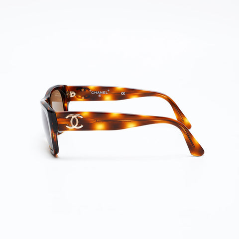 CHANEL COCO Mark sunglasses Brown WS20575