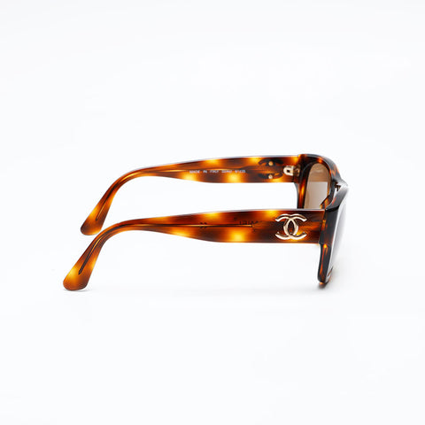 CHANEL COCO Mark sunglasses Brown WS20575