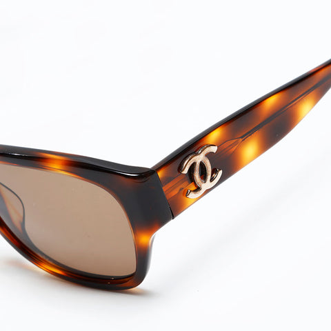 CHANEL COCO Mark sunglasses Brown WS20575