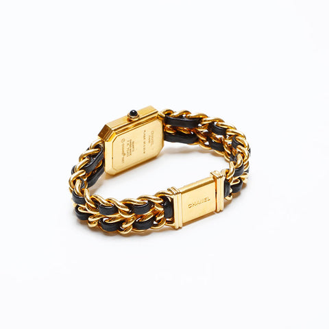 CHANEL Premiere M size immovable Watches black WS20576