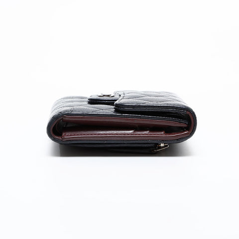 CHANEL Matrasse COCO Mark Tri-fold wallet black WS20577