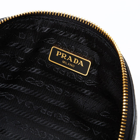PRADA logo Pouch black WS20579