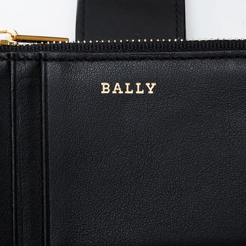 BALLY leather Bifold Wallet black WS20582