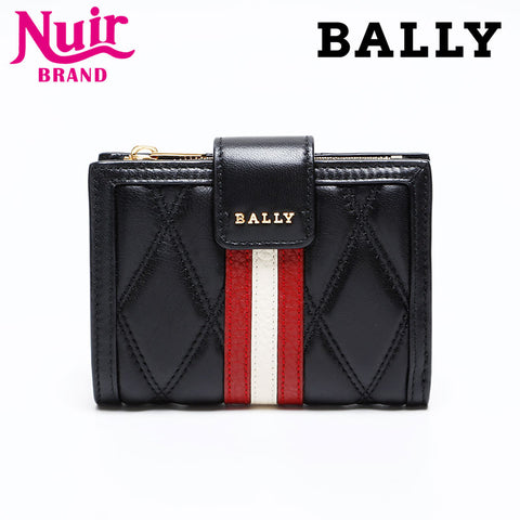 BALLY leather Bifold Wallet black WS20582