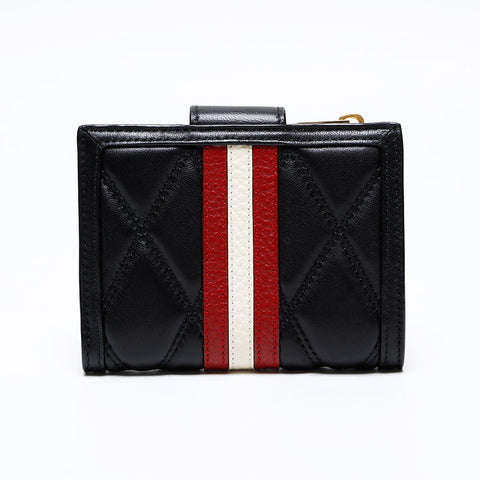 BALLY leather Bifold Wallet black WS20582