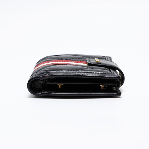 BALLY leather Bifold Wallet black WS20582