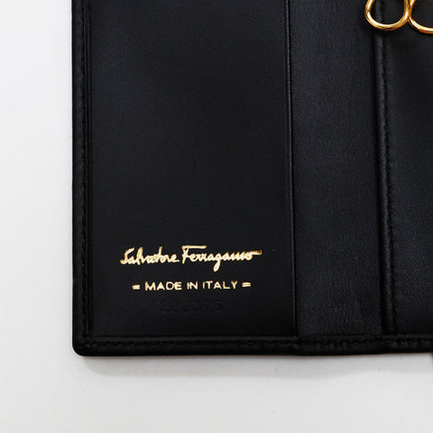 Salvatore Ferragamo six hooks Key holder  black WS20583
