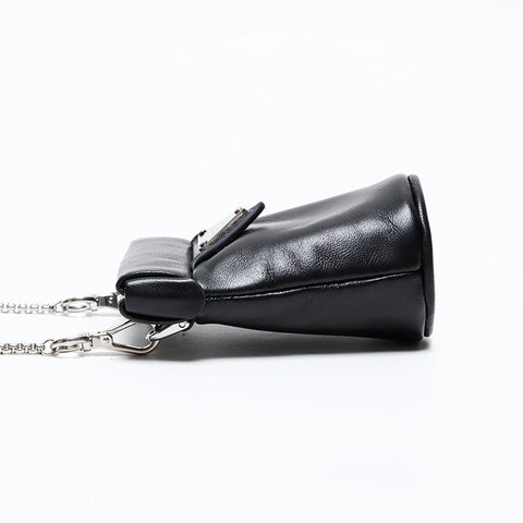 PRADA 1NR002 Pochette Pouch Chain Pouch black WS20584