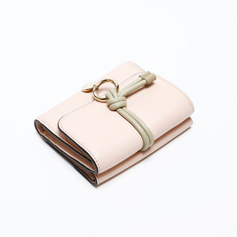 Chloe Alphabet Tri-fold wallet pink WS20586