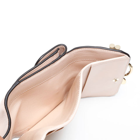 Chloe Alphabet Tri-fold wallet pink WS20586