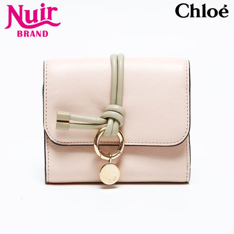 Chloe Alphabet Tri-fold wallet pink WS20586